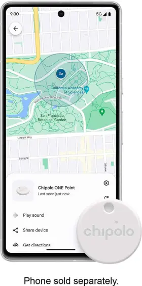 Chipolo 850047123039 - One Point Item Tracker Works With Google Find My Device App White #2