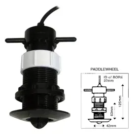 Clipper 609728298890 Speed Log Paddle Wheel Unit Complete With Thru Hull Fitting Clz-pwu U Clipper 609728298890 Speed Log Paddle Wheel Unit Complete With Thru Hull Fitting Clz-pwu U