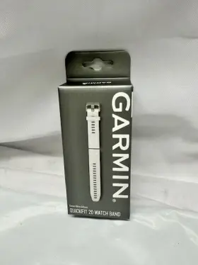 01-12739-01 Garmin Quickfit 20mm Watch Band-carrara White Silicone New 01-12739-01 Garmin Quickfit 20mm Watch Band-carrara White Silicone New