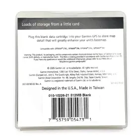 010-10226-21 Garmin Data Card Memory 512mb For Gpsmap 276c 296 376c 378 396 478 495 496 New #2