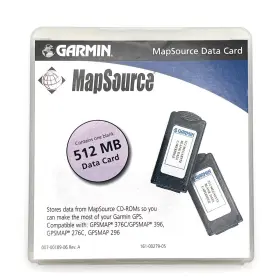 010-10226-21 Garmin Data Card Memory 512mb For Gpsmap 276c 296 376c 378 396 478 495 496 New