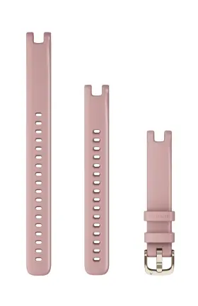 010-13068-04 Garmin Lily Bands 14 Mm Dust Rose With Cream Gold Hardware