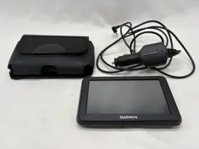 Garmin 2j4935412 Nuvi 50lm Gps Navigation System Bundle Memory Card Cord And Case Untested