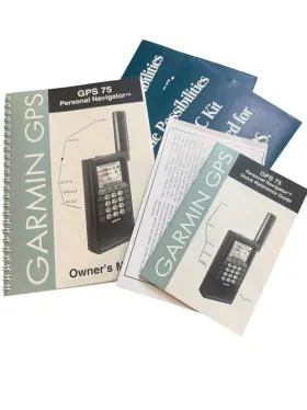 Garmin Gps-75 Gps 75 Personal Navigator Manuals Booklets Guide Lot Vtg Oem Read