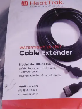 Hr-ext25 Heattrak Watertight Cable Extender Black 25ft S7 #2 Hr-ext25 Heattrak Watertight Cable Extender Black 25ft S7 #2