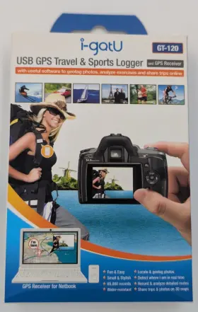 Gt-120 I-gotu 182167000670 Usb Gps Travel And Sports Logger Receiver New Gt-120 I-gotu 182167000670 Usb Gps Travel And Sports Logger Receiver New