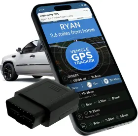 Lightning Gps 609613890765 Obd-ii Real-time Tracker For Vehicles Easy Installation