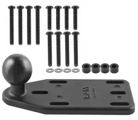Ram-b-346u Ram 15487 Motorcycle Brake Clutch Reservoir Cover Base And 1 Inch Ball Offset -