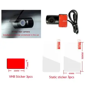 A500s Turbo-roofinds 711181727883 For 70mai Dash Cam Pro Plus Vhb Sticker And Static Stickers A5 #3