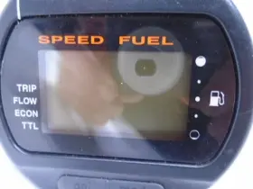 6y8-83500 Yamaha Command Link Round Used Digital Fuel Speed Meter Gauge #2