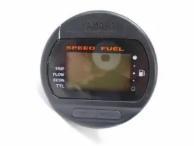 6y8-83500 Yamaha Command Link Round Used Digital Fuel Speed Meter Gauge