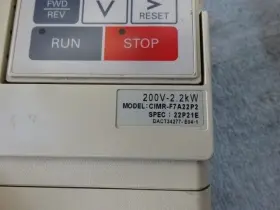 Cimr-f7a22p2 Yaskawa Mint Condition 2.2kw Drive #3 Cimr-f7a22p2 Yaskawa Mint Condition 2.2kw Drive #3