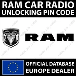 Ram Radio Unlocking Pin Code 1500 2500 3500 Harman VP2 VP4 Mopar Uconnect 8.4 12. Fixed Price $9.42.