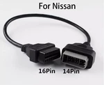 New For Nissan 14 Pin OBD1 To 16 OBD2 Diagnostic Adapter Cable 34CM Usa. Fixed Price $8.98.