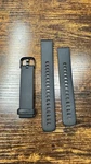 Garmin Quick Release Bands 18MM Black With Slate Hardware. Fixed Price $12.75.